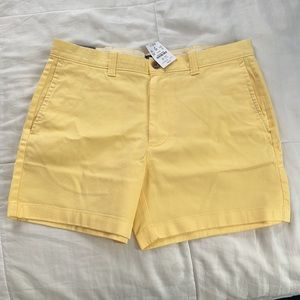 Yellow JCrew 5” Men’s Shorts - Size 32